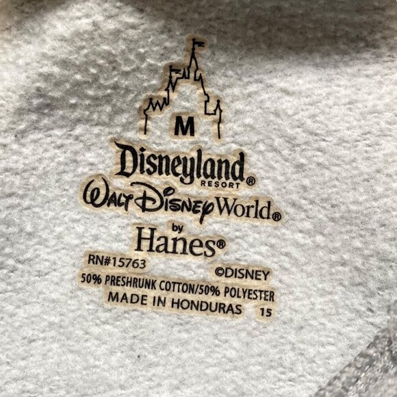 Disneyland Mickey Mouse Hoodie Youth M Gray Resort Hooded Pullover Sweatshirt - Picture 2 of 9